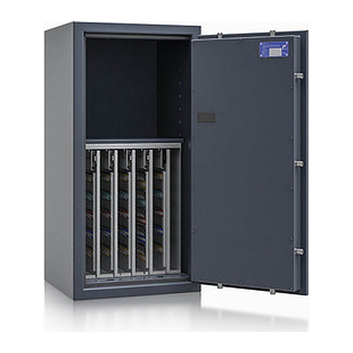 ISS safe4key Schlüsseltresor grau mit 440 Haken, Elektronikschloss, 50,0 x 42,0 x 100,0 cm, 1 St.