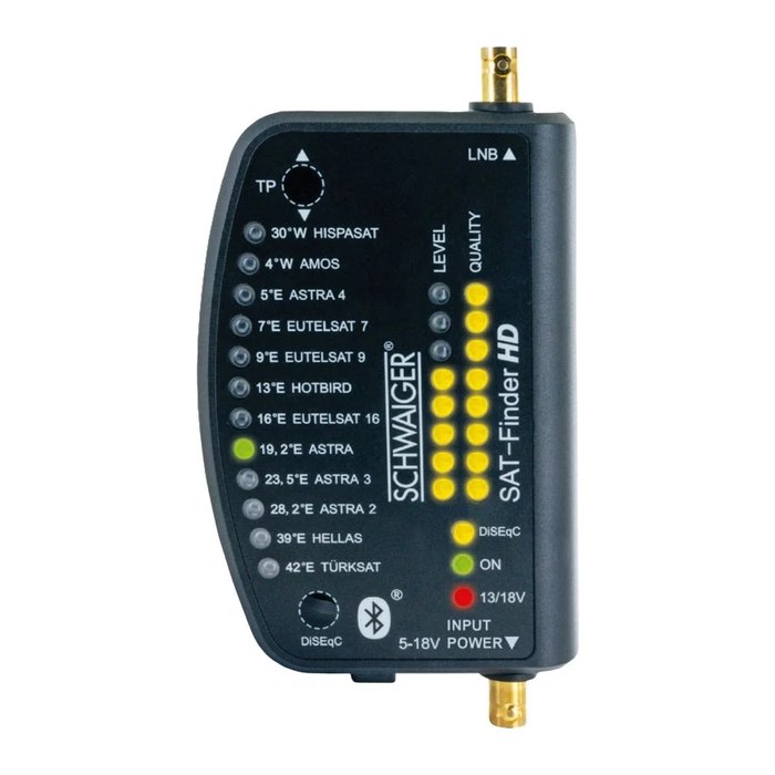 Schwaiger Digitaler Sat-Finder HD Bluetooth eigene APP