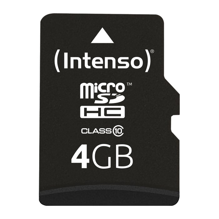 Intenso Speicherkarte microSDHC-Card Class 10, 4 GB, 1 St.