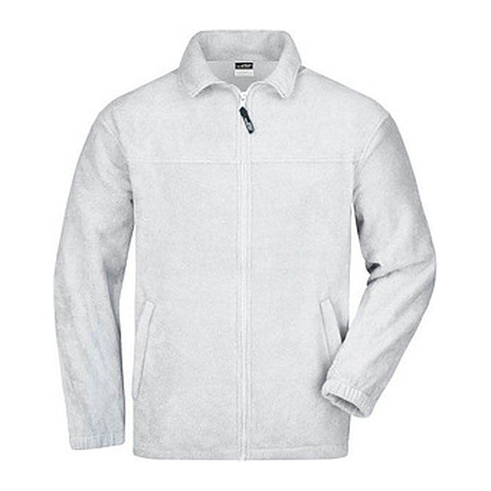James & Nicholson® Herren Fleecejacke "JN044" weiß Größe M