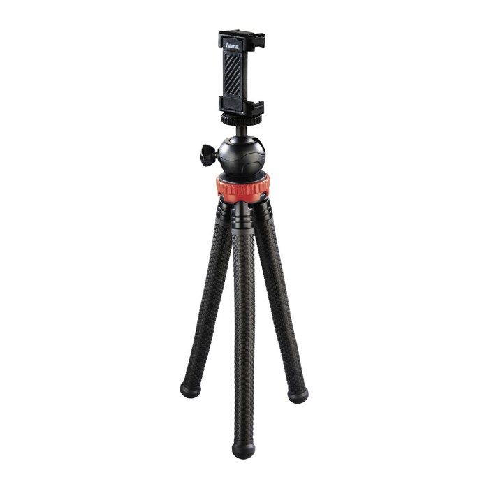 hama FlexPro Kamera-Stativ schwarz, rot max. Arbeitshöhe 27,0 cm