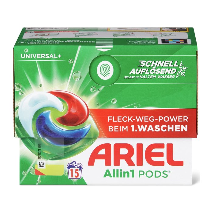 ARIEL UNIVERSAL+ Allin1 PODS Waschmittel Caps, 15 St.