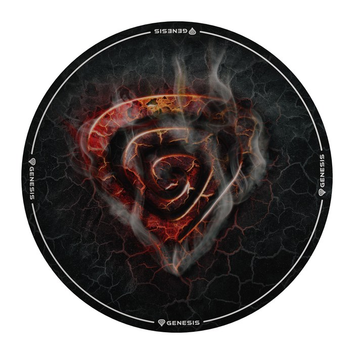 Genesis Bodenschutzmatte TELLUR 400 "ROUND LAVA" (1,0m)