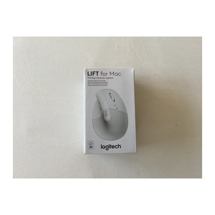 Logitech Lift for Mac Maus ergonomisch kabellos weiß