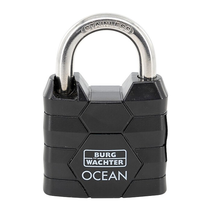 BURG WÄCHTER Vorhängeschloss OCEAN 490 Ni 40 schwarz, 1 St.