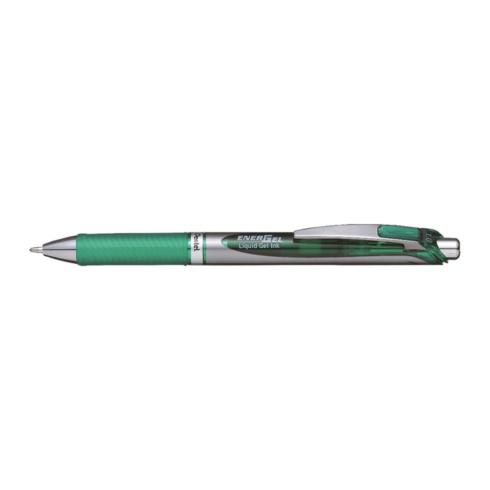 Pentel EnerGel BL80-DX Gelschreiber grün/silber 0,5 mm, Schreibfarbe: grün, 1 St.