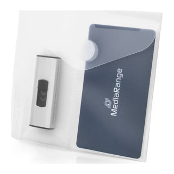 MediaRange USB-Stick Tasche 2 Fächern Abheftlochung 10er Pc