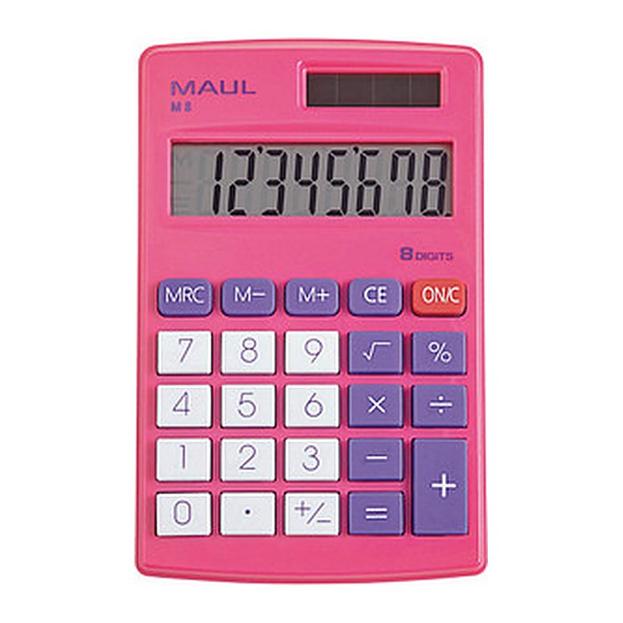 MAUL M 8 Taschenrechner pink