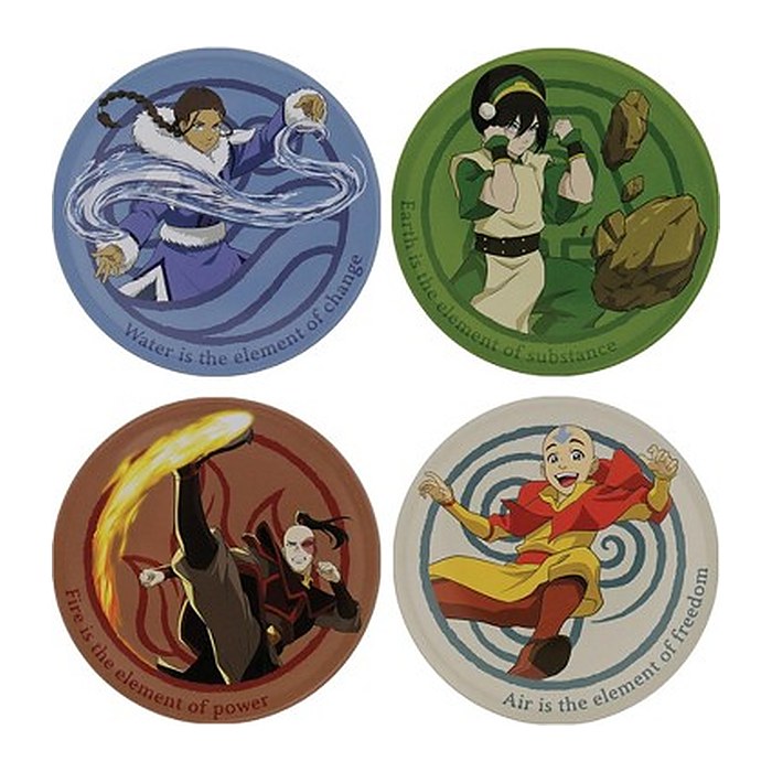 Fanattik Untersetzer Avatar, metall 4 teilig