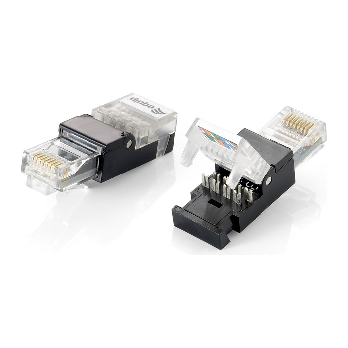Equip Stecker Cat6 ungeschirmt RJ45 wzf. 2Stk transp. Polybeutel