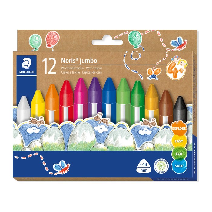 STAEDTLER Wachsmalkreide Noris jumbo 12er-Set retail