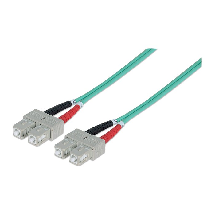 INTELLINET LWL Anschlusskabel SC/SC 1m Multimode OM3 aqua