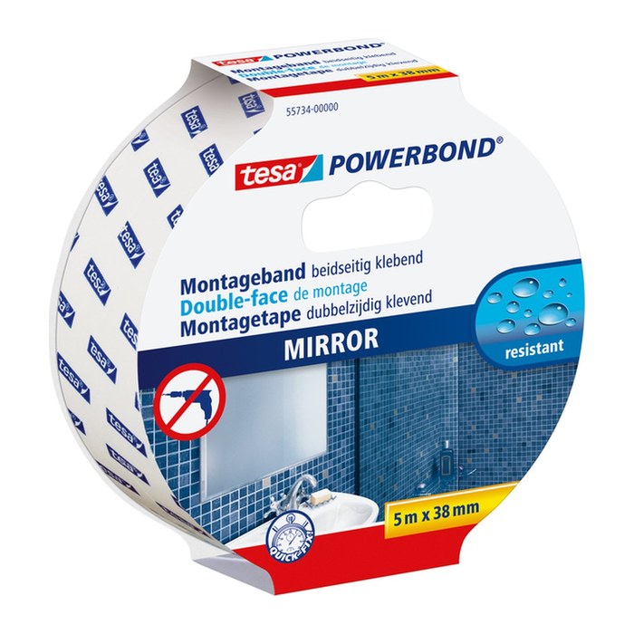 tesa Montageband POWERBOND 55734 doppelseitiges Klebeband 38,0 mm x 5,0 m, 1 Rolle
