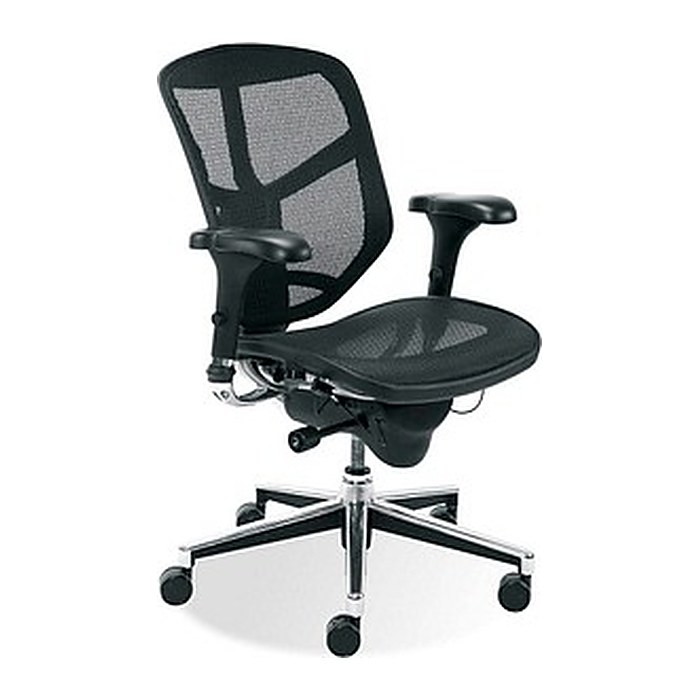 Nowy Styl Bürostuhl Enjoy Stoff schwarz, Gestell chrom
