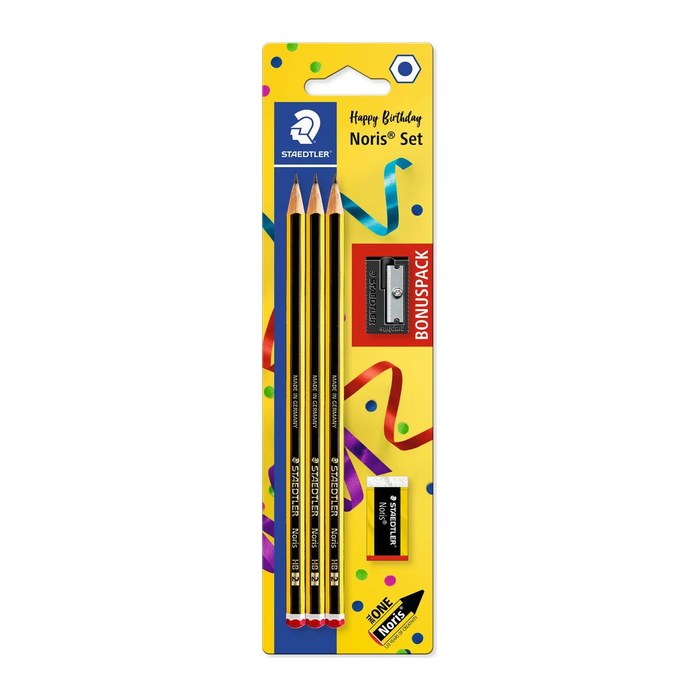 STAEDTLER Noris® 120 Bleistifte HB schwarz/gelb, 1 Set
