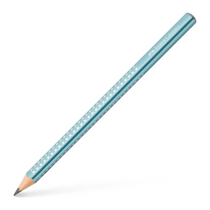 FABER-CASTELL Jumbo Sparkle Bleistift B ocean blue, 1 St.