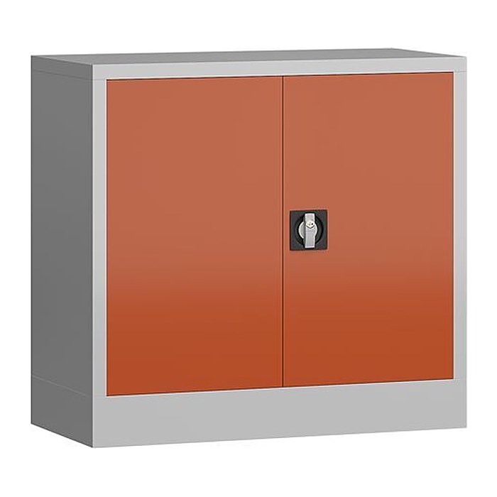 ClassiX Stahlschrank X-530304 feuerrot, lichtgrau 1 Fachboden 80,0 x 38,0 x 75,0 cm, aufgebaut, 1 St.