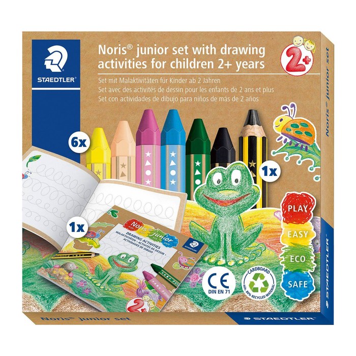 STAEDTLER Noris® junior 61 C1 Wachsmalstifte farbsortiert, 1 Set