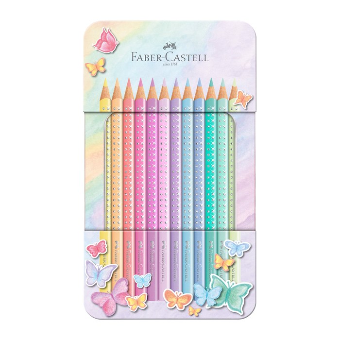 FABER-CASTELL Sparkle Pastell Buntstifte farbsortiert, 1 St.