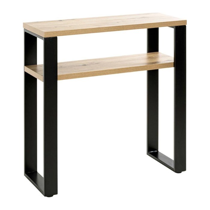 HAKU Möbel Konsolentisch rechteckig MDF-Platte schwarz, braun 70,0 x 28,0 x 75,0 cm, 1 St.