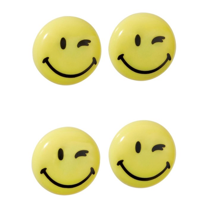 FRANKEN Happy Magnets Magnete Motiv, Kunststoff Ø 4,0 cm, 4 St.