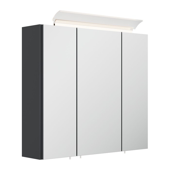 POSSEIK Spiegel mit Beleuchtung 75 grafit 75,0 x 17,0 x 62,0 cm