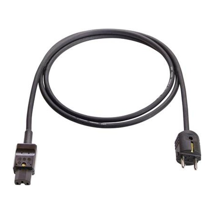 as-Schwabe Schutzkontakt/Geräte C13 Netzkabel Warmgeräte 2,0 m schwarz, 1 St.