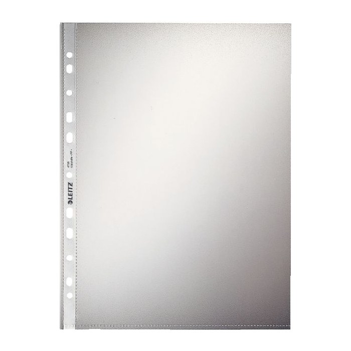 LEITZ Prospekthüllen 4796 DIN A4 transparent genarbt 0,065 mm, 100 St.