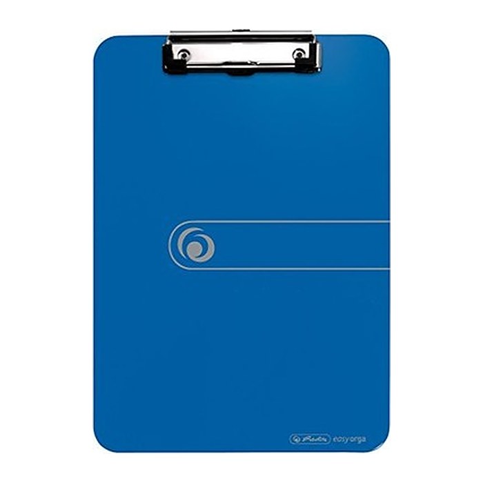 herlitz Klemmbrett easy orga 100436086 DIN A4 opak blau Kunststoff, 1 St.