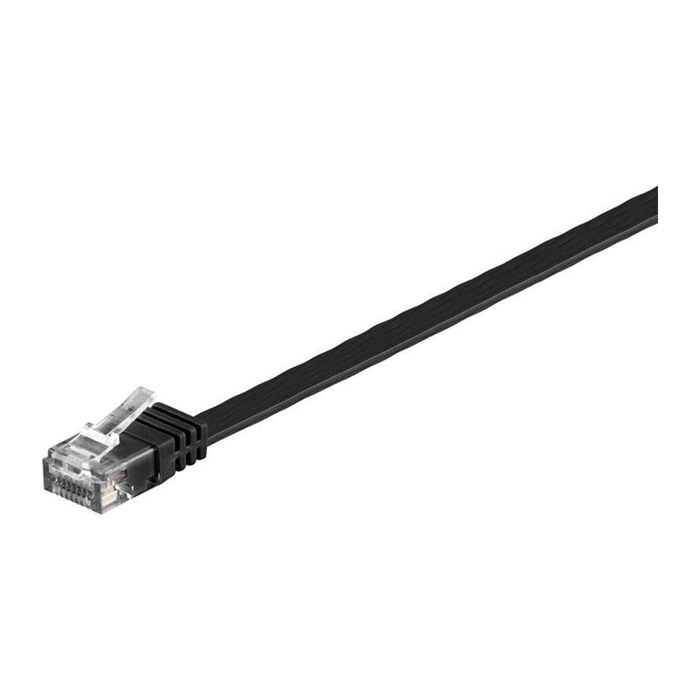 goobay RJ-45 Netzwerkkabel 3,0 m schwarz bis zu 1,00 Gbit/Sek. bis zu 250 MHz, 1 St.