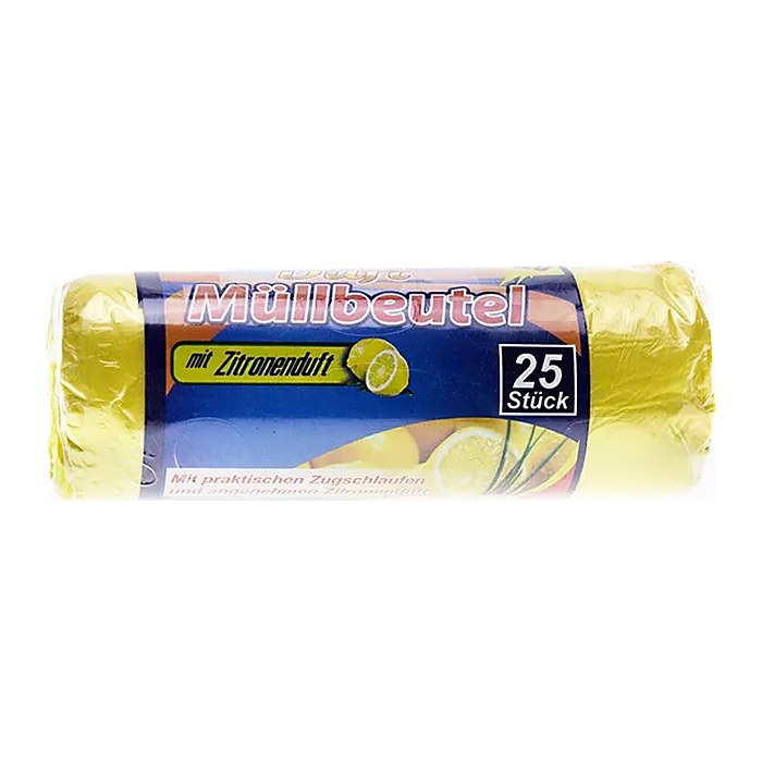 REINEX Müllbeutel Zitrusduft 20,0 l gelb 8,0 µm, 25 St.
