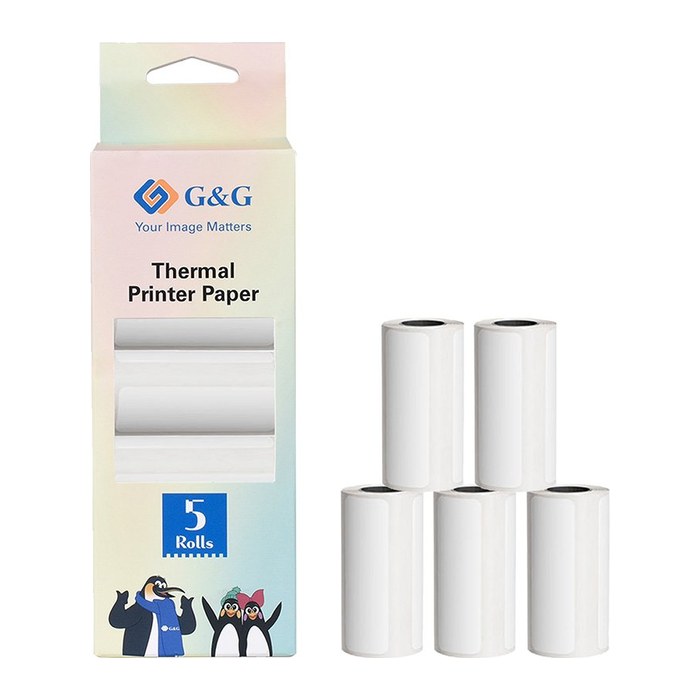 G&G Thermopapier-Etiketten 5 x 90 Stück 57mm x 30mm