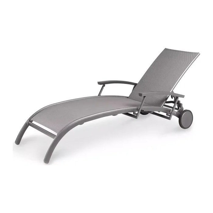 barths Sonnenliege Larino anthrazit Aluminium