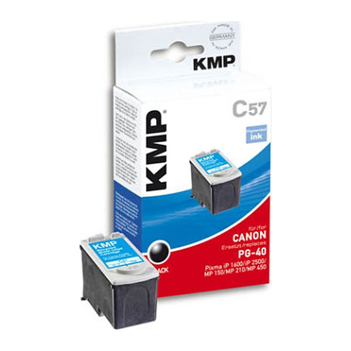 KMP C57 schwarz Druckerpatrone kompatibel zu Canon PG-40
