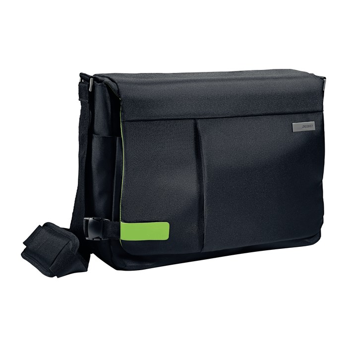 LEITZ Laptoptasche Complete 15,6 Zoll Messenger Smart Traveller Kunstfaser schwarz 60190095 bis 39,6 cm (15,6 Zoll)