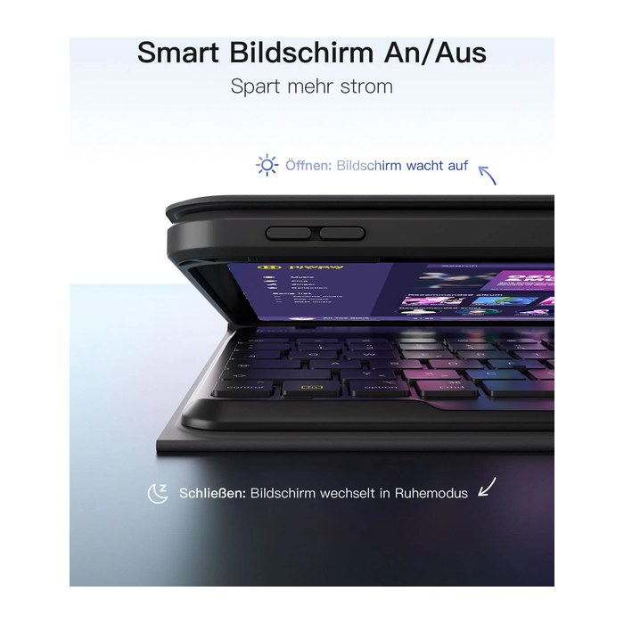 inateck N0029 black 360° Bluetooth-Tastatur-Hülle iPad 11"