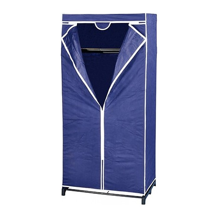 WENKO Stoffschrank Air, 4381640100 blau 75,0 x 50,0 x 160,0 cm, 1 St.