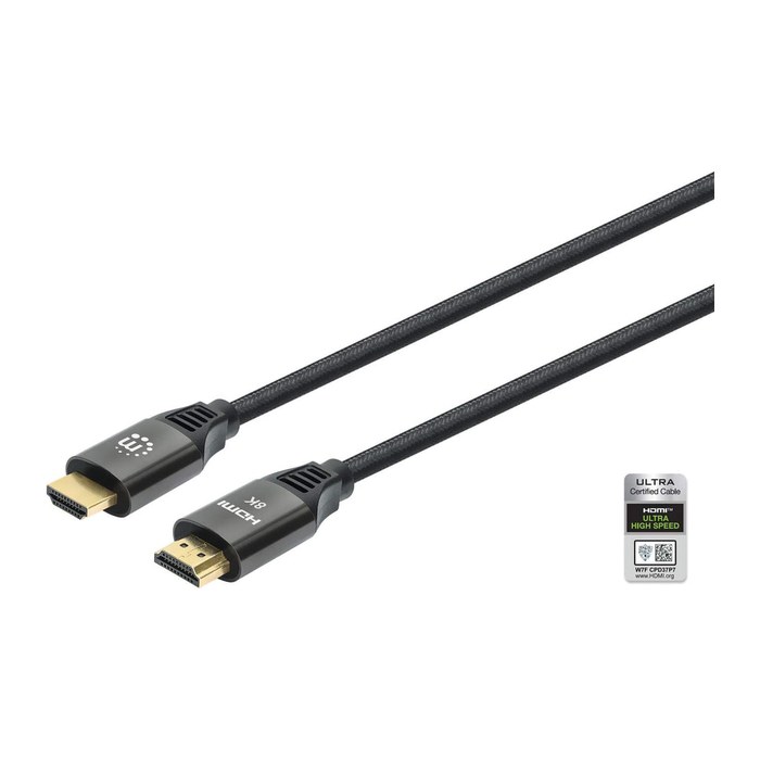 MANHATTAN 8K@60Hz HDMI-Kabel mit Ethernet-Kanal St./St. 1m