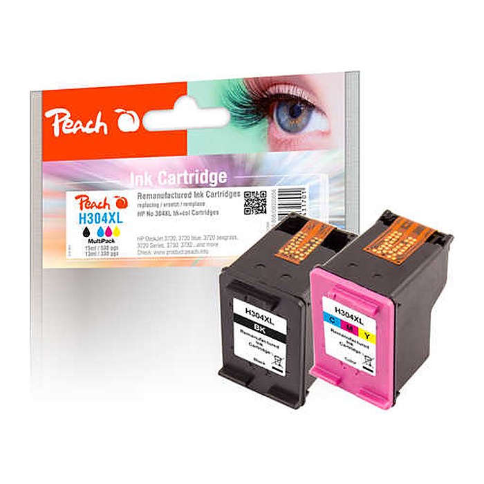Peach Patrone HP Nr.304XL MultiPack REM,KOM