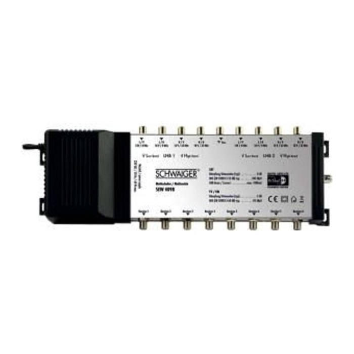 Schwaiger SAT-Multischalter 9/8 2 Satelliten Silber