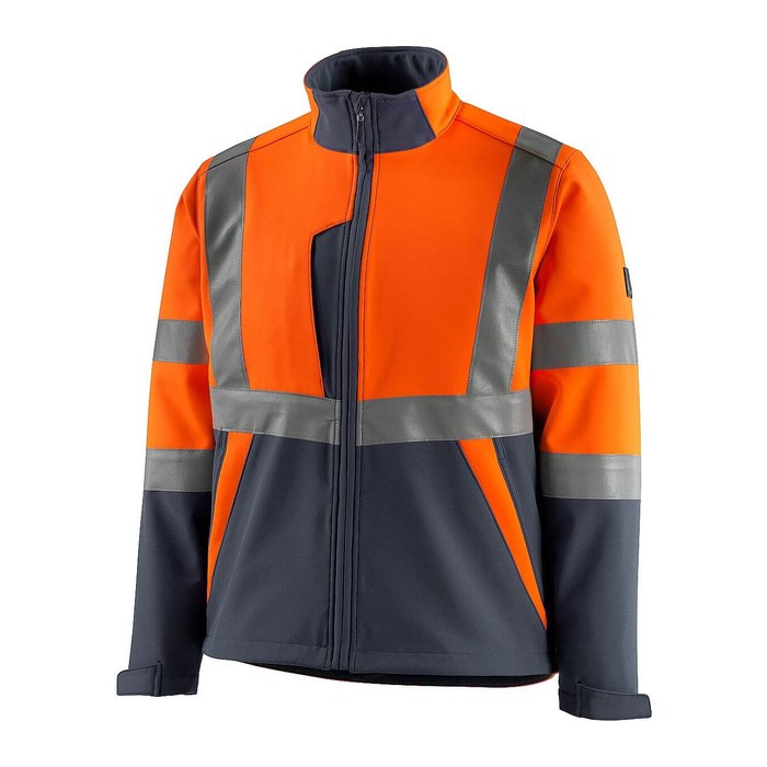 MASCOT® unisex Warnjacke Kiama orange, schwarzblau Größe XL