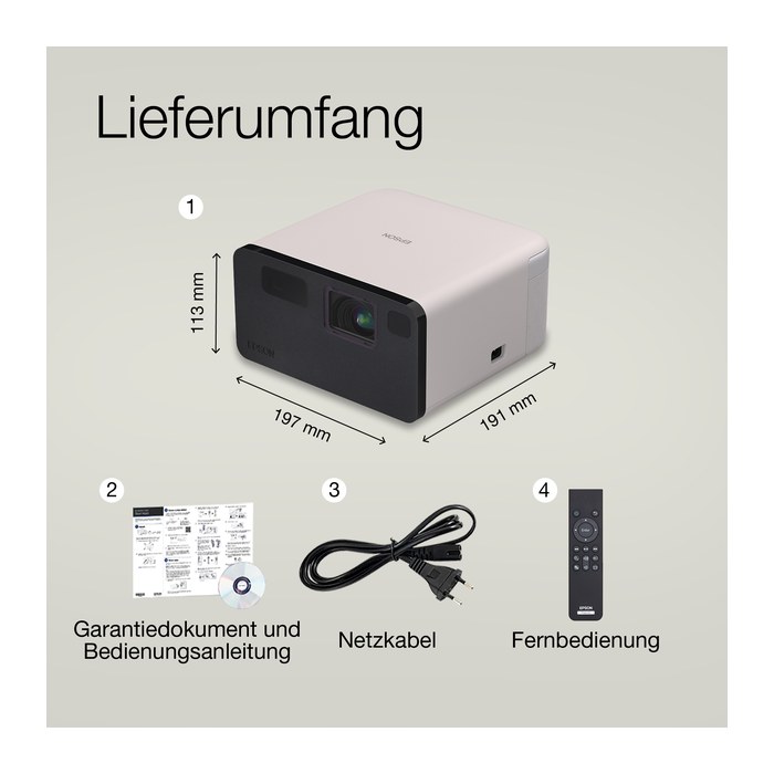 EPSON EF-21G, 3LCD Kurzdistanz-Beamer, 1.000 Lumen