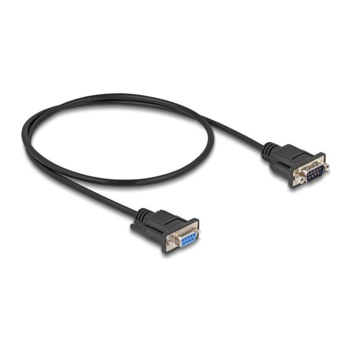 DELOCK Kabel Seriell D-Sub9 0,5m St/Bu mit schmalem St-Gehäu