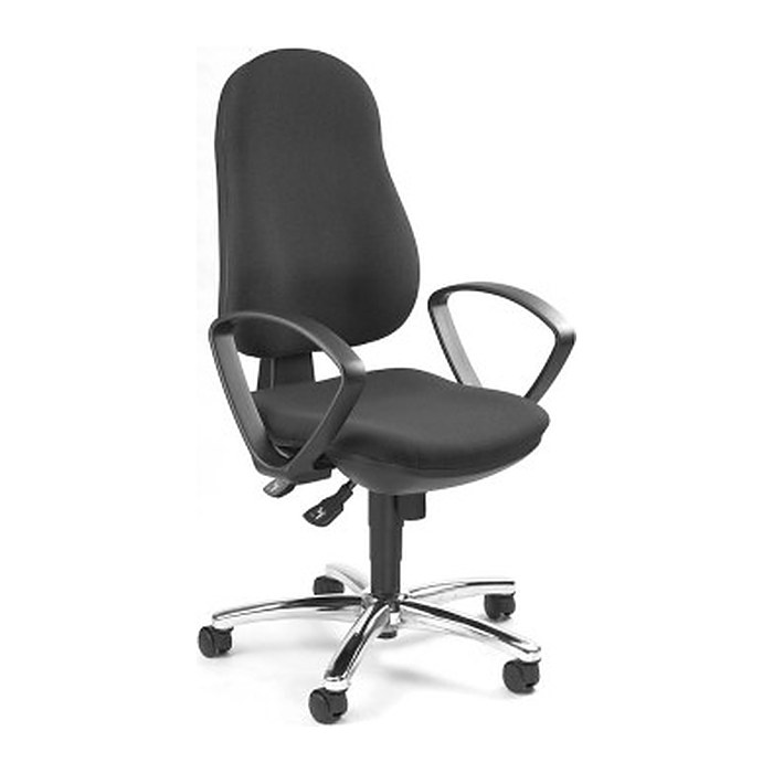 Topstar Bürostuhl Syncro Steel, 8929 G22 Stoff anthrazit, Gestell chrom