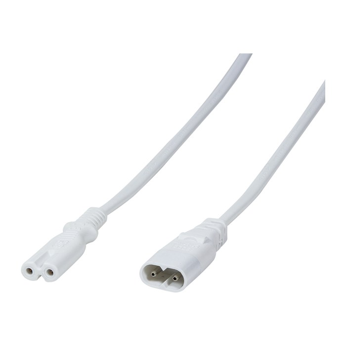 Logilink Stromkabel Verlängerung, 2m, weiß