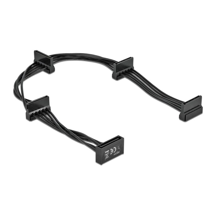 DELOCK Kabel Power SATA 15 Pin St > 4x SATA 15 Pin Bu 40cm