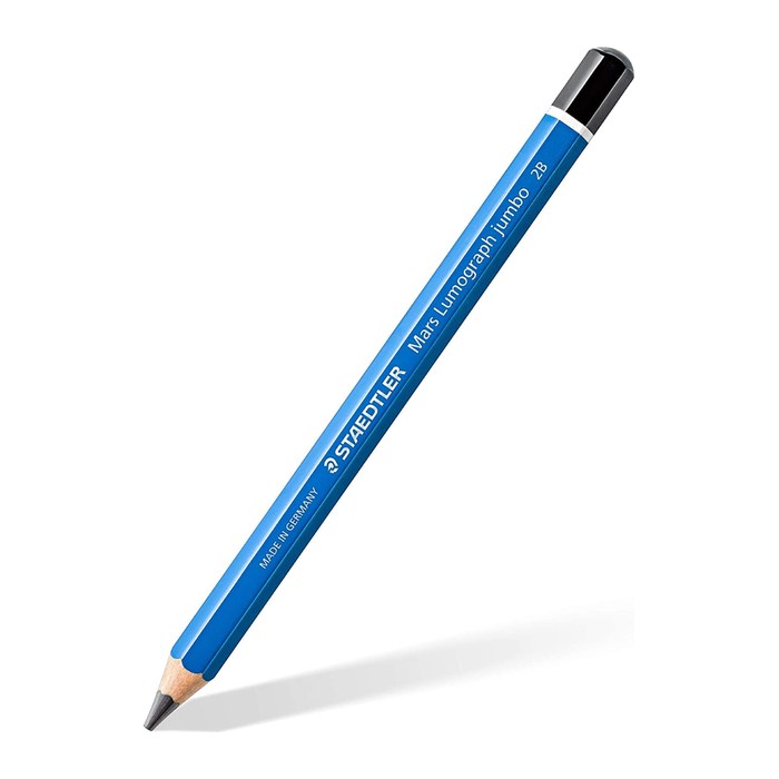 STAEDTLER Bleistift Mars Lumograph jumbo 2B Sechskant