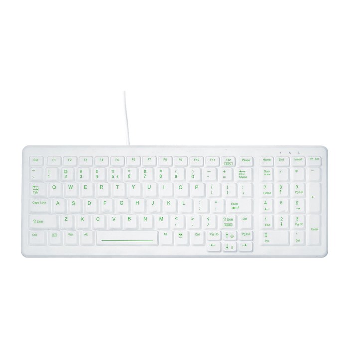 ACTIVE KEY AK-C7000 Hygiene-Tastatur kabelgebunden weiß