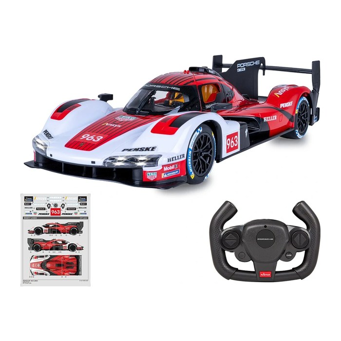 Jamara Porsche 963 LMDH 1:14 rot 2,4GHz Tür manuell