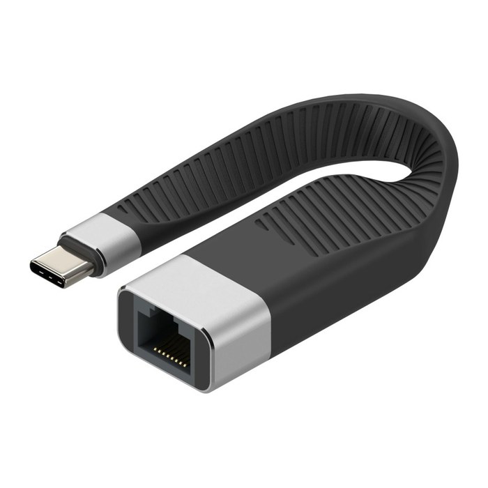 Techly Flexibler Adapter Typ C auf RJ45